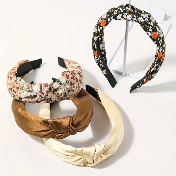 4pcs/set Wide Brimmed Knotted Head Band - Picture 5 of 7